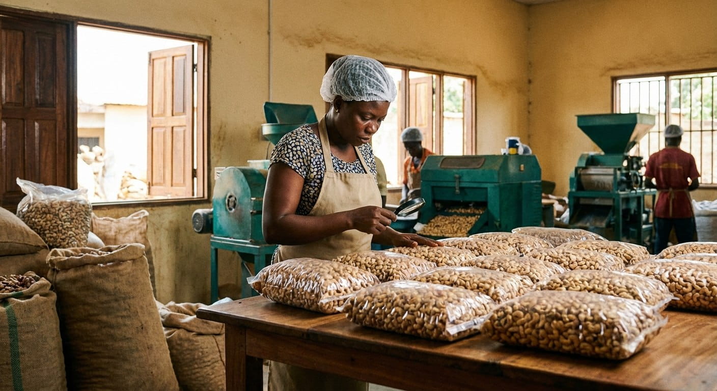 Valorisation de la noix de cajou en Côte d’Ivoire : transformation locale