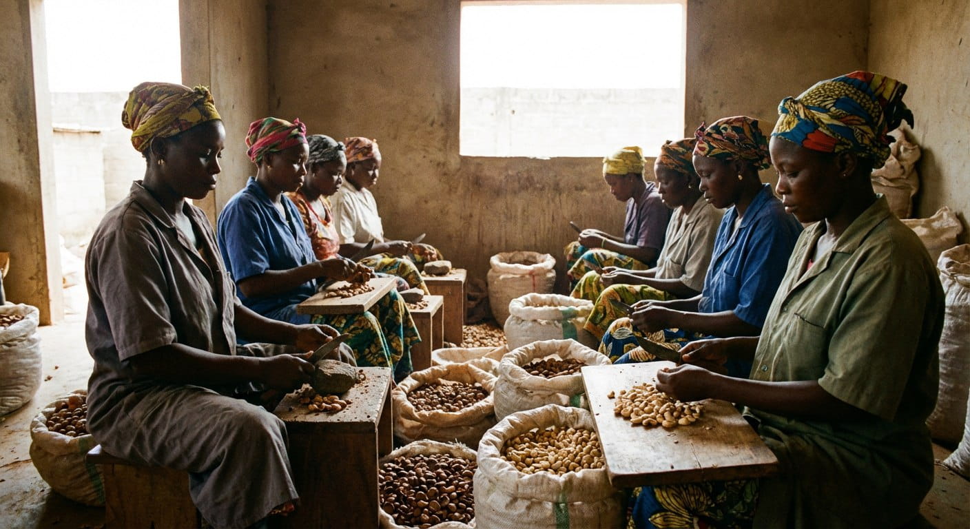 Emploi des femmes : Valorisation de la noix de cajou en Côte d’Ivoire : transformation locale